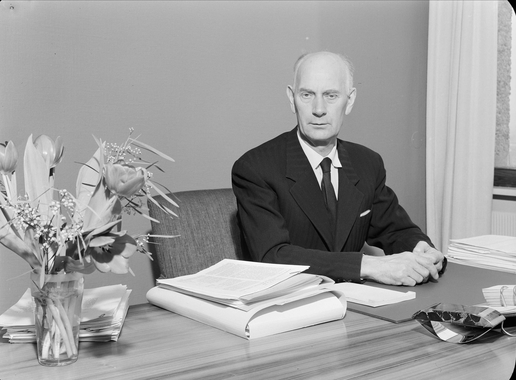 Einar Gerhardsen i 1958. Foto: Leif Ørnelund