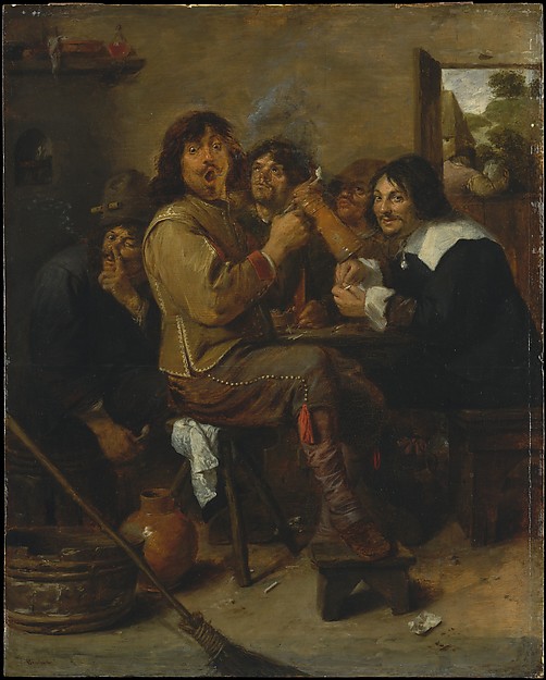 "Røykarane" Adriaen Brouwer ca 1636